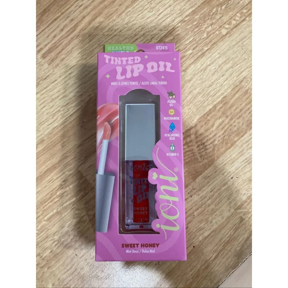 Ioni Tinted Lip Oil Sweet Honey New Sealed Hydrating Gloss Vegan
